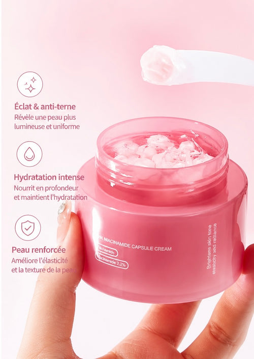 Crème Coréenne PDRN Pink Collagen Capsule Cream – Niacinamide 5%